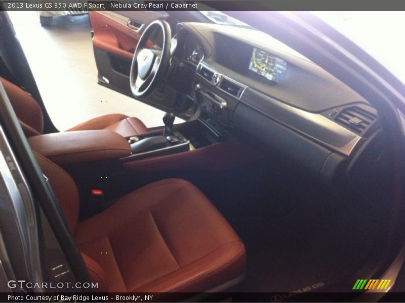 Nebula Gray Pearl / Cabernet 2013 Lexus GS 350 AWD F Sport