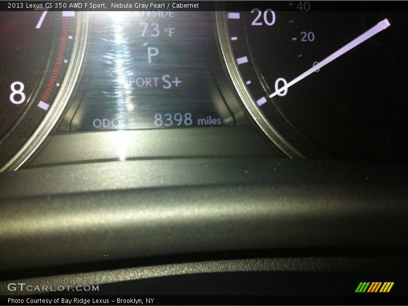 Nebula Gray Pearl / Cabernet 2013 Lexus GS 350 AWD F Sport