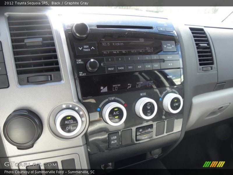 Black / Graphite Gray 2012 Toyota Sequoia SR5