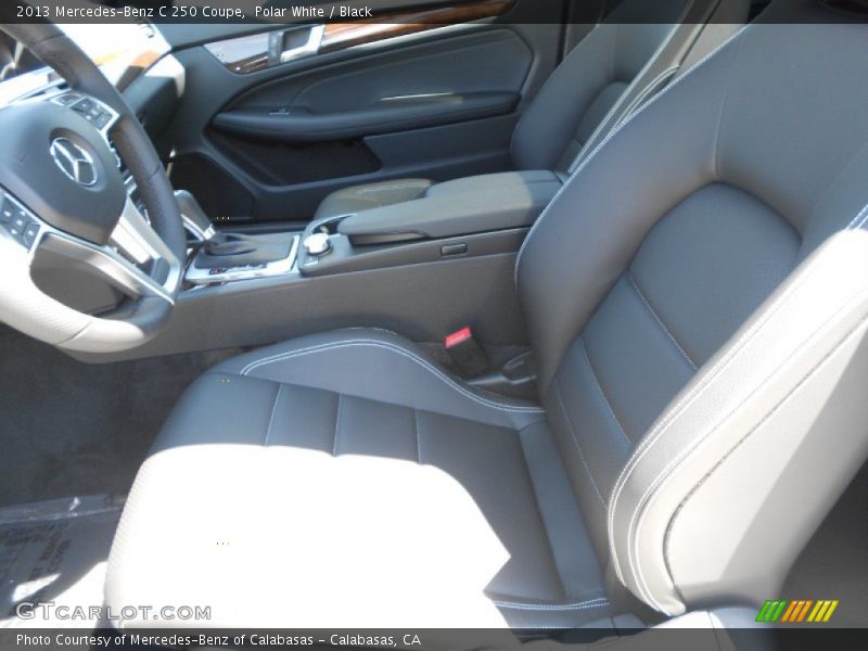 Polar White / Black 2013 Mercedes-Benz C 250 Coupe