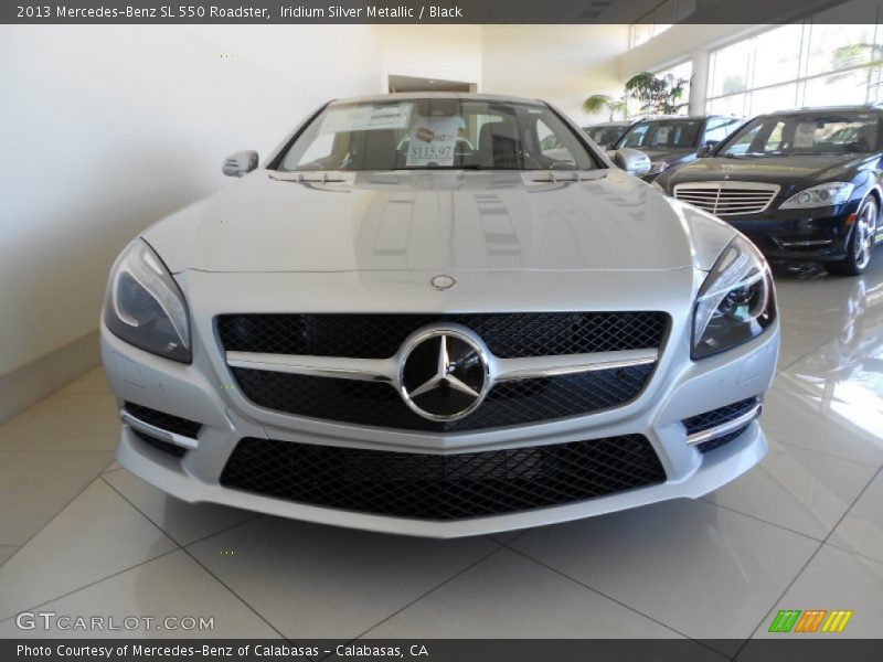 Iridium Silver Metallic / Black 2013 Mercedes-Benz SL 550 Roadster