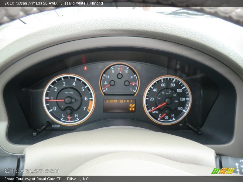 Blizzard White / Almond 2010 Nissan Armada SE 4WD