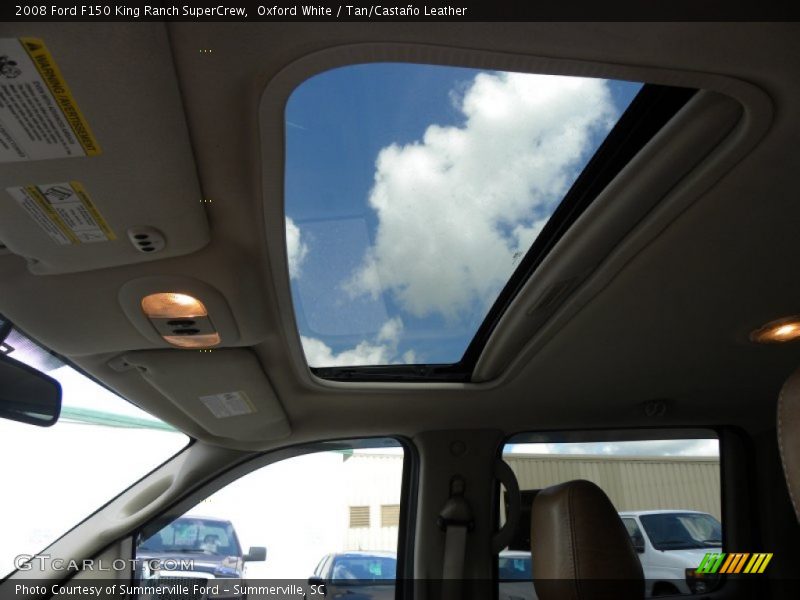 Oxford White / Tan/Castaño Leather 2008 Ford F150 King Ranch SuperCrew