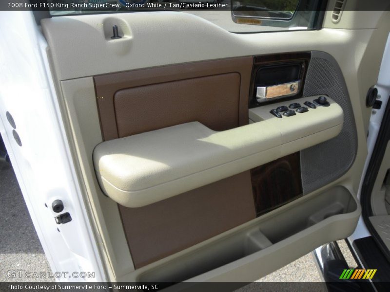 Oxford White / Tan/Castaño Leather 2008 Ford F150 King Ranch SuperCrew