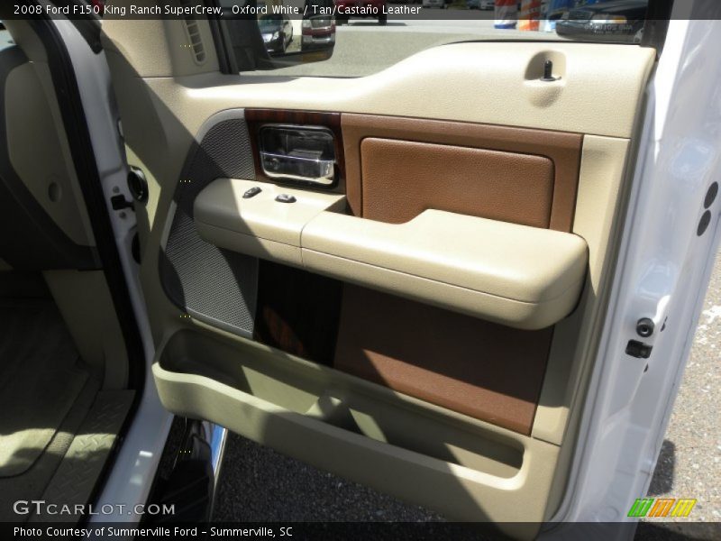 Oxford White / Tan/Castaño Leather 2008 Ford F150 King Ranch SuperCrew