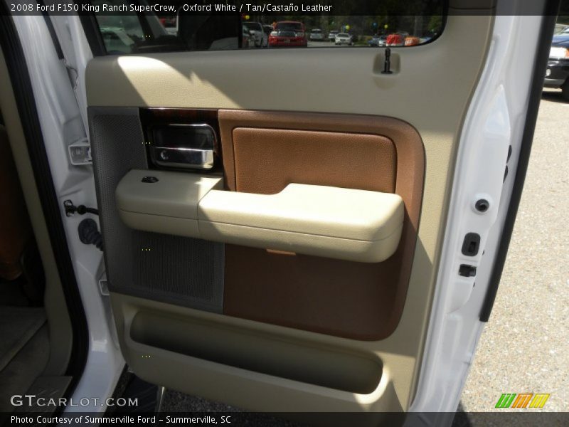 Oxford White / Tan/Castaño Leather 2008 Ford F150 King Ranch SuperCrew