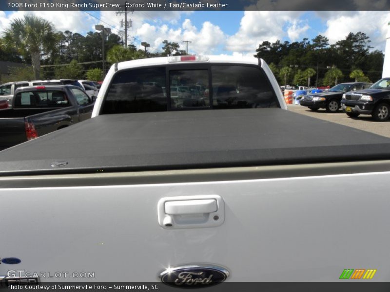 Oxford White / Tan/Castaño Leather 2008 Ford F150 King Ranch SuperCrew