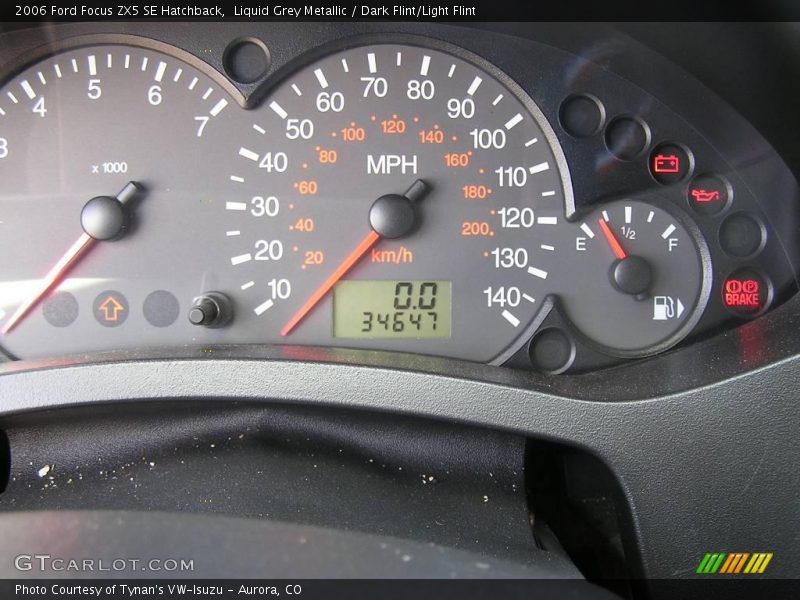 Liquid Grey Metallic / Dark Flint/Light Flint 2006 Ford Focus ZX5 SE Hatchback