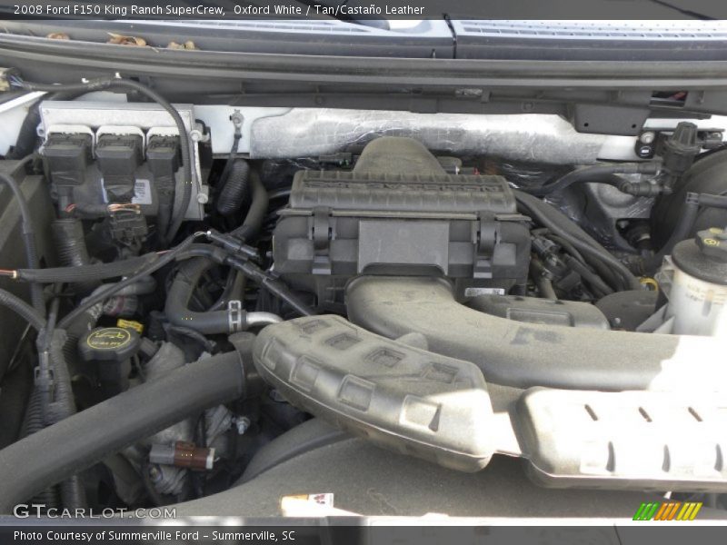 Oxford White / Tan/Castaño Leather 2008 Ford F150 King Ranch SuperCrew