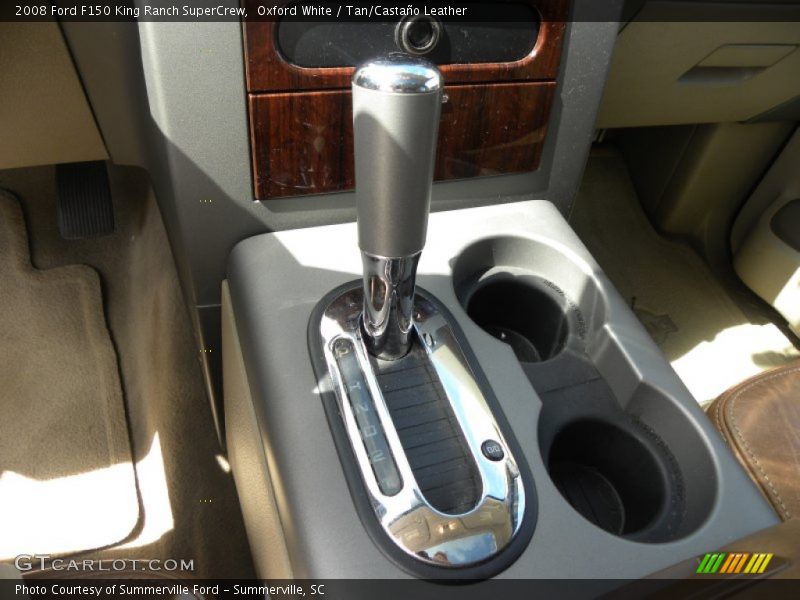 Oxford White / Tan/Castaño Leather 2008 Ford F150 King Ranch SuperCrew