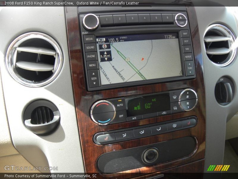 Oxford White / Tan/Castaño Leather 2008 Ford F150 King Ranch SuperCrew