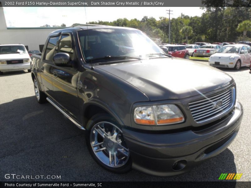 Dark Shadow Grey Metallic / Black/Grey 2002 Ford F150 Harley-Davidson SuperCrew