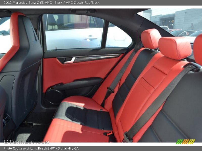Rear Seat of 2012 C 63 AMG