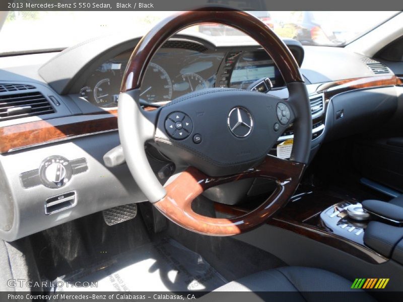Black / Black 2013 Mercedes-Benz S 550 Sedan