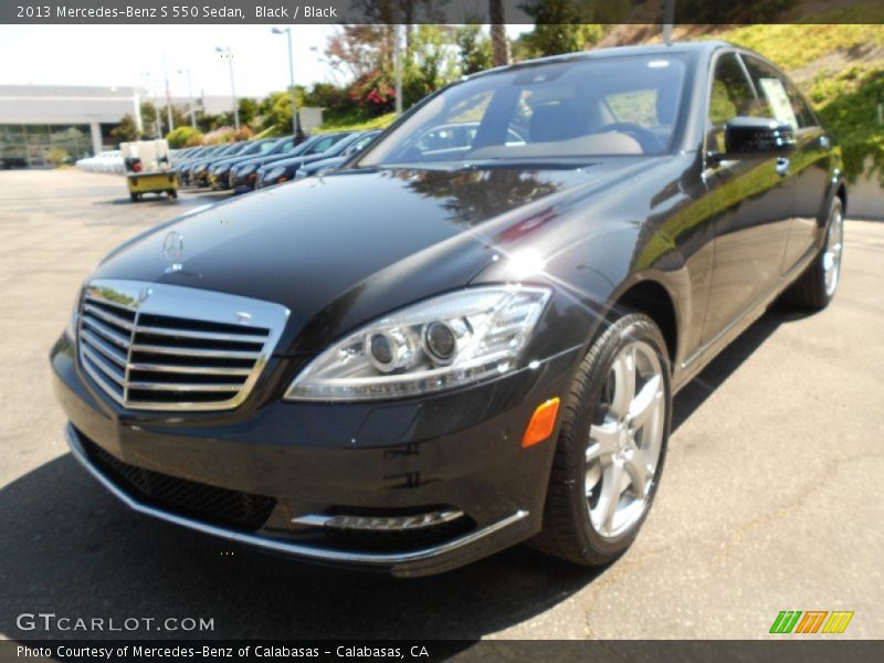 Black / Black 2013 Mercedes-Benz S 550 Sedan