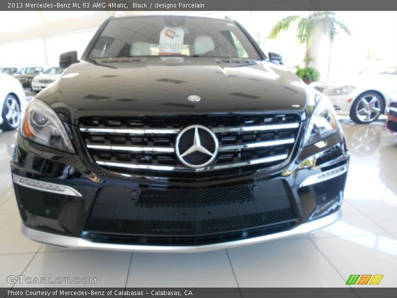 Black / designo Porcelain 2013 Mercedes-Benz ML 63 AMG 4Matic