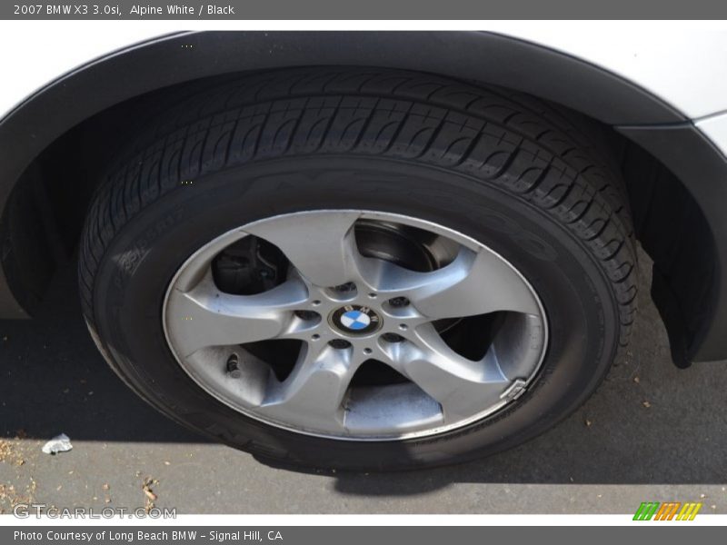 Alpine White / Black 2007 BMW X3 3.0si