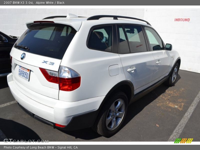 Alpine White / Black 2007 BMW X3 3.0si