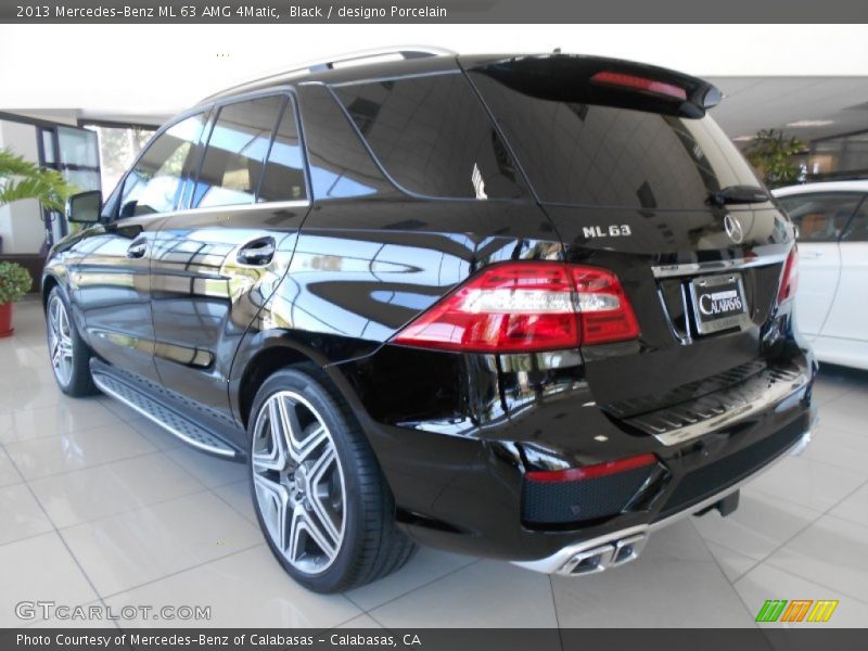 Black / designo Porcelain 2013 Mercedes-Benz ML 63 AMG 4Matic