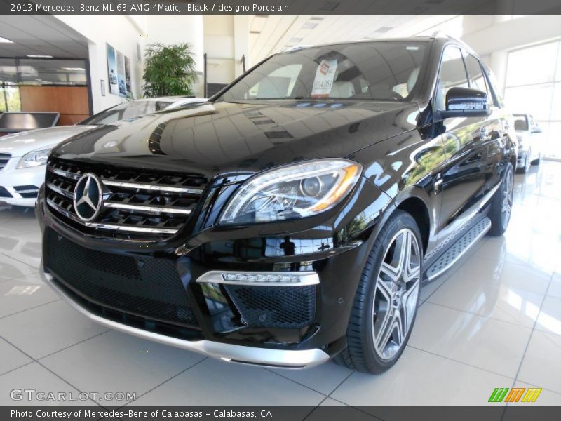 Black / designo Porcelain 2013 Mercedes-Benz ML 63 AMG 4Matic