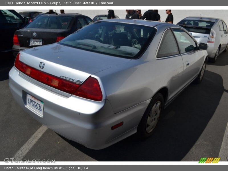 Satin Silver Metallic / Charcoal 2001 Honda Accord LX V6 Coupe