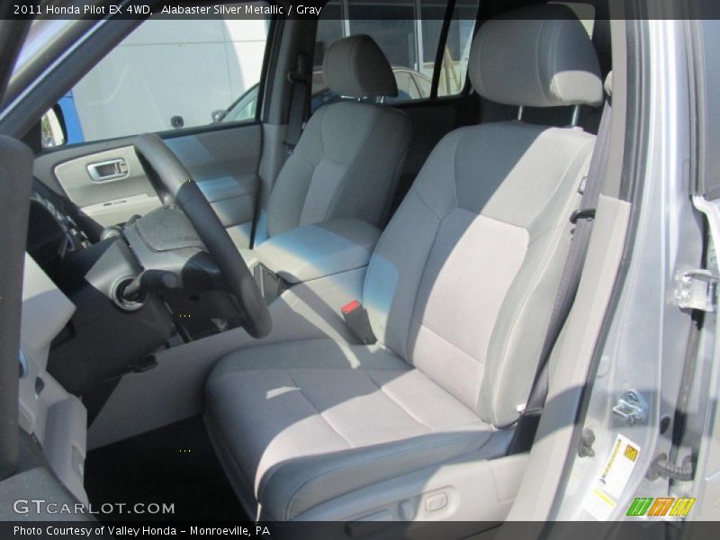 Alabaster Silver Metallic / Gray 2011 Honda Pilot EX 4WD