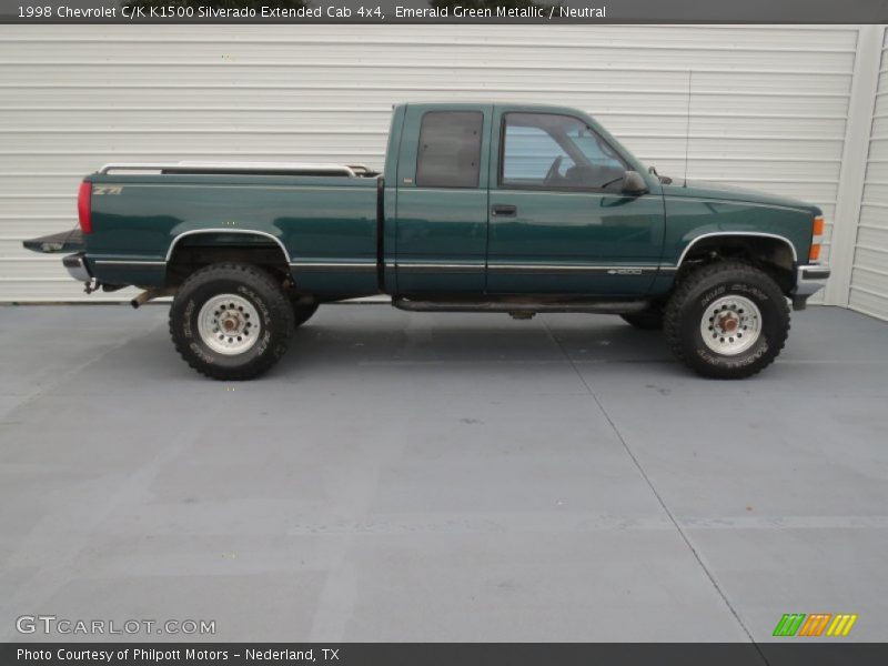 Emerald Green Metallic / Neutral 1998 Chevrolet C/K K1500 Silverado Extended Cab 4x4