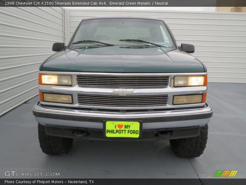 Emerald Green Metallic / Neutral 1998 Chevrolet C/K K1500 Silverado Extended Cab 4x4