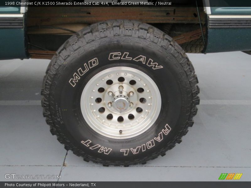 Emerald Green Metallic / Neutral 1998 Chevrolet C/K K1500 Silverado Extended Cab 4x4