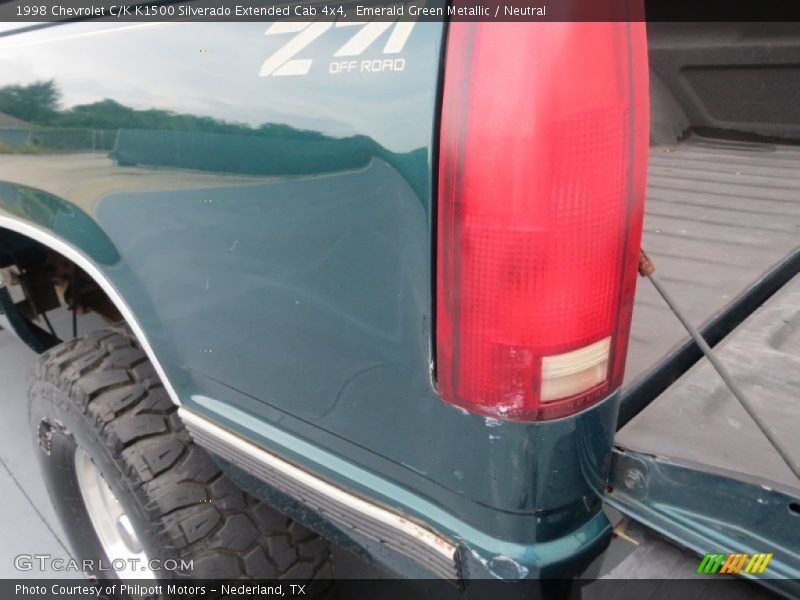 Emerald Green Metallic / Neutral 1998 Chevrolet C/K K1500 Silverado Extended Cab 4x4