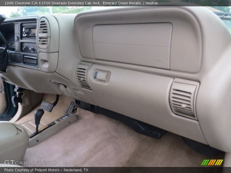 Emerald Green Metallic / Neutral 1998 Chevrolet C/K K1500 Silverado Extended Cab 4x4