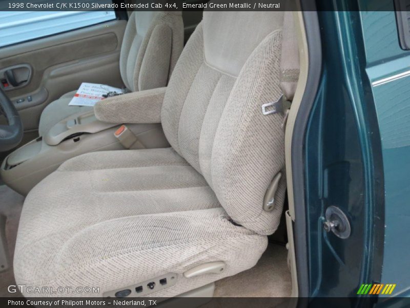 Emerald Green Metallic / Neutral 1998 Chevrolet C/K K1500 Silverado Extended Cab 4x4