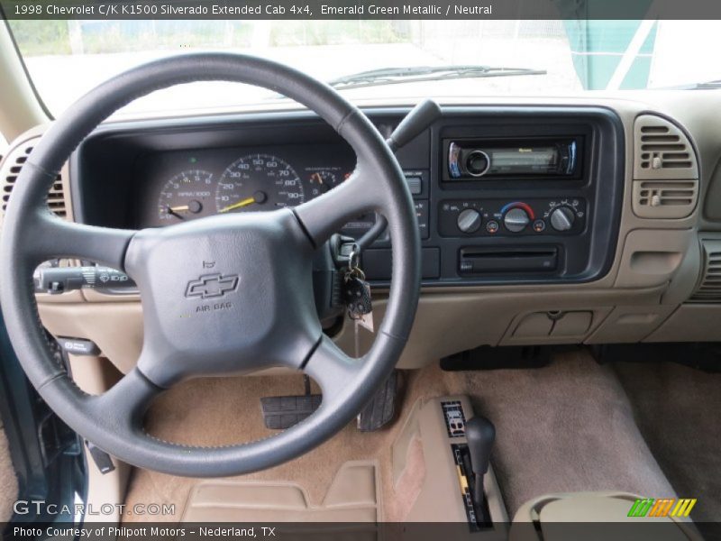 Emerald Green Metallic / Neutral 1998 Chevrolet C/K K1500 Silverado Extended Cab 4x4