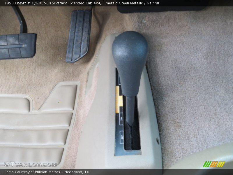 Emerald Green Metallic / Neutral 1998 Chevrolet C/K K1500 Silverado Extended Cab 4x4