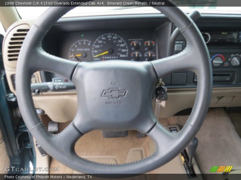 Emerald Green Metallic / Neutral 1998 Chevrolet C/K K1500 Silverado Extended Cab 4x4