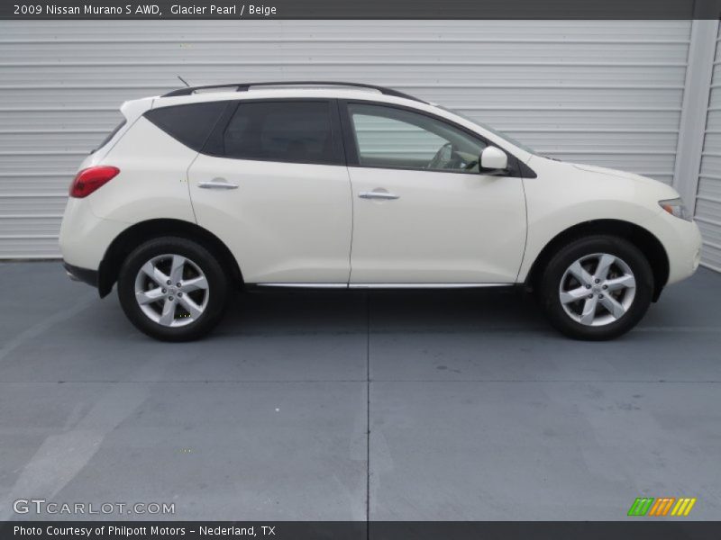 Glacier Pearl / Beige 2009 Nissan Murano S AWD