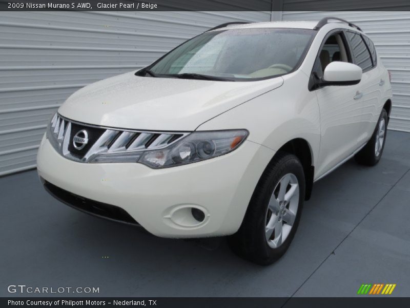 Glacier Pearl / Beige 2009 Nissan Murano S AWD