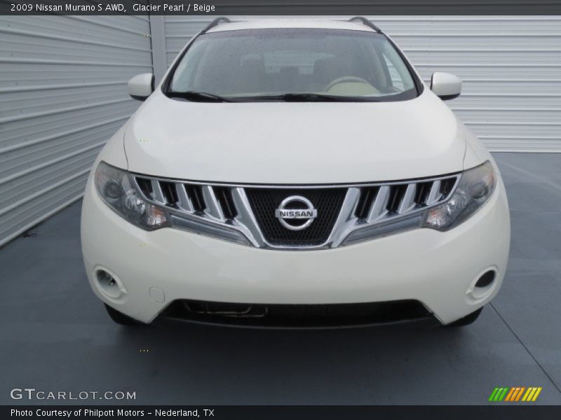 Glacier Pearl / Beige 2009 Nissan Murano S AWD