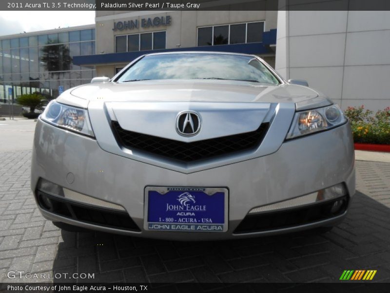 Paladium Silver Pearl / Taupe Gray 2011 Acura TL 3.5 Technology
