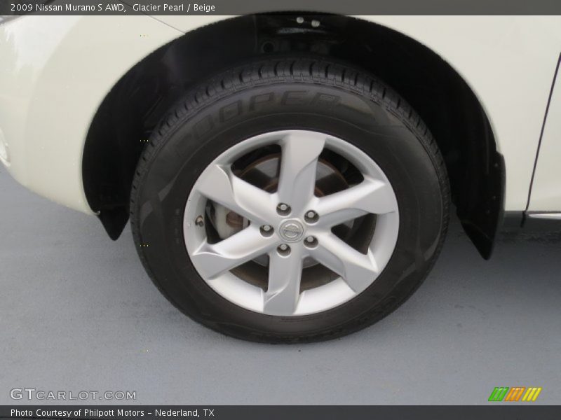 Glacier Pearl / Beige 2009 Nissan Murano S AWD