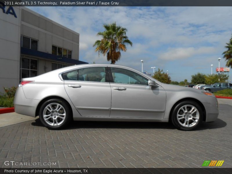 Paladium Silver Pearl / Taupe Gray 2011 Acura TL 3.5 Technology