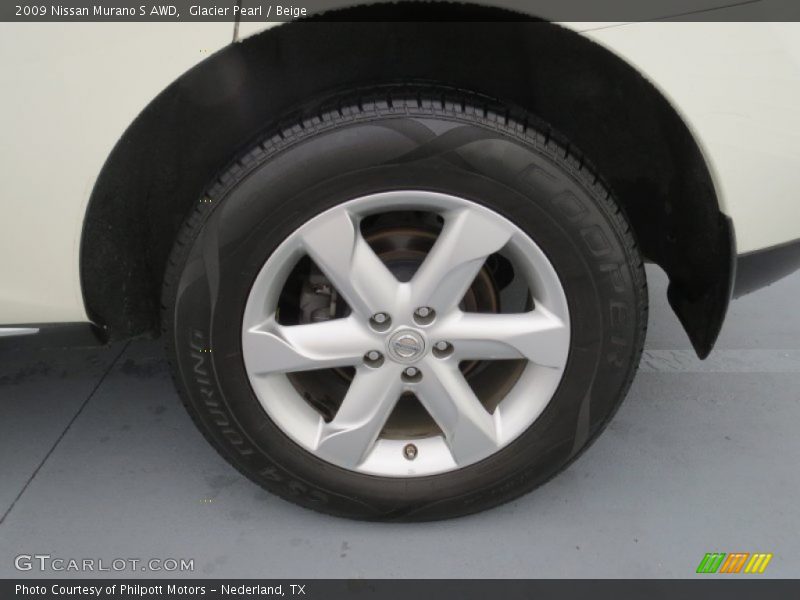 Glacier Pearl / Beige 2009 Nissan Murano S AWD