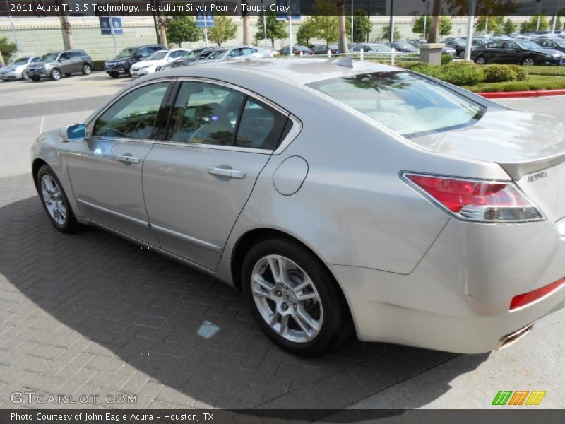 Paladium Silver Pearl / Taupe Gray 2011 Acura TL 3.5 Technology