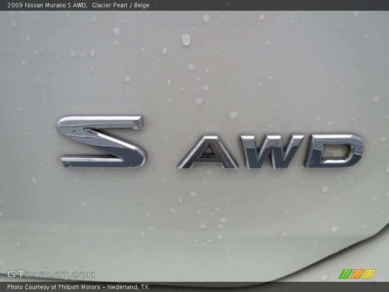 Glacier Pearl / Beige 2009 Nissan Murano S AWD