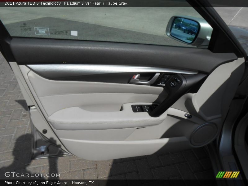 Paladium Silver Pearl / Taupe Gray 2011 Acura TL 3.5 Technology