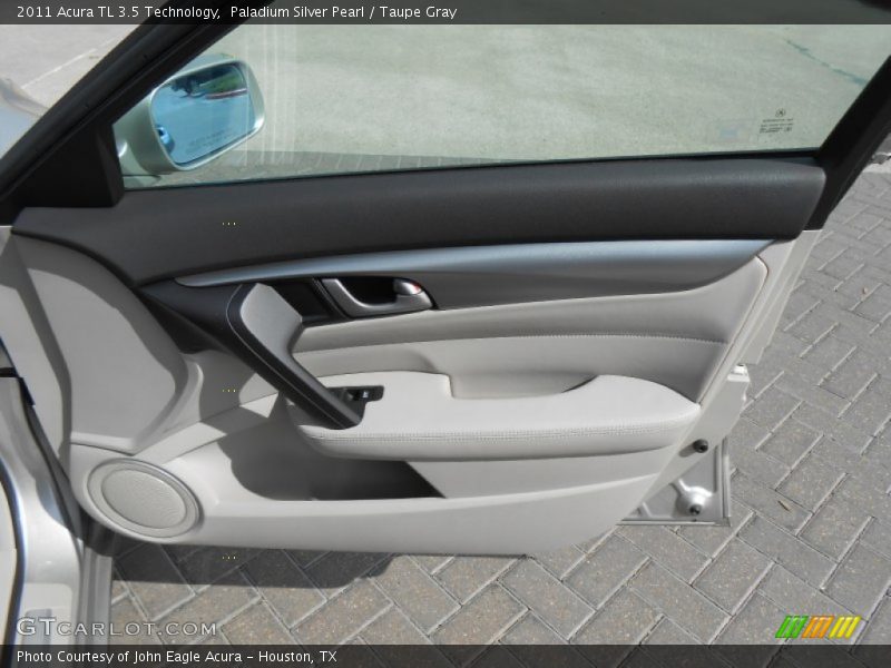 Paladium Silver Pearl / Taupe Gray 2011 Acura TL 3.5 Technology