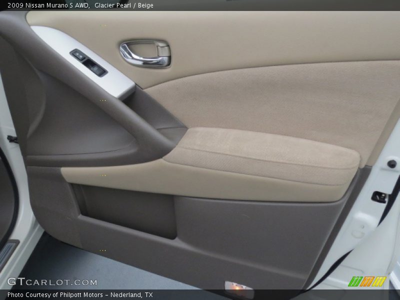 Glacier Pearl / Beige 2009 Nissan Murano S AWD