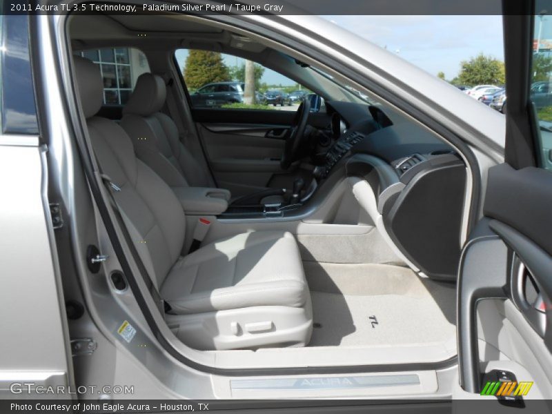 Paladium Silver Pearl / Taupe Gray 2011 Acura TL 3.5 Technology