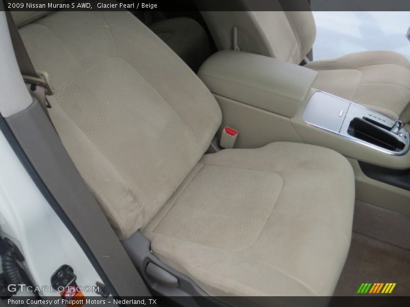 Glacier Pearl / Beige 2009 Nissan Murano S AWD
