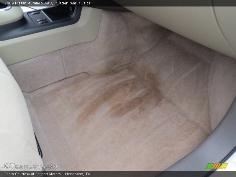 Glacier Pearl / Beige 2009 Nissan Murano S AWD
